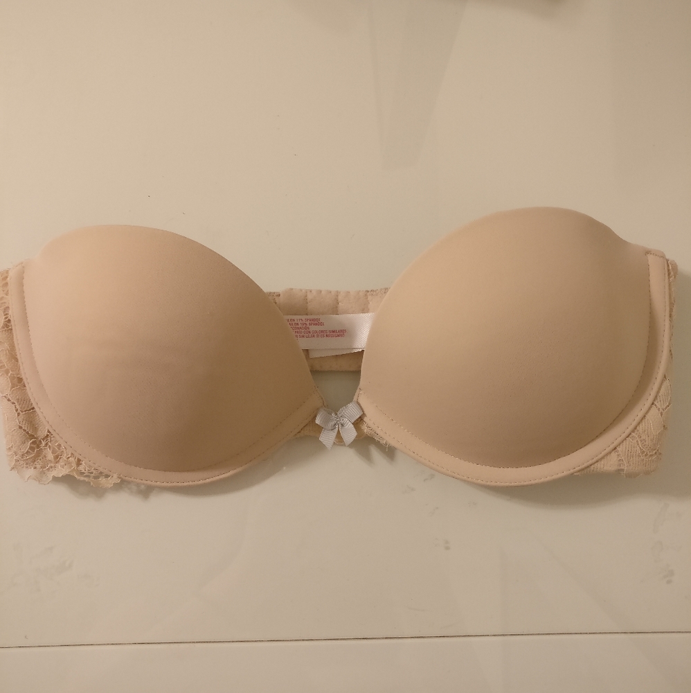 Strapless nude bra